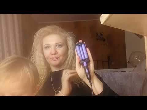 Видео: Тройная плойка ARESA3305.Супер плойка для мега укладки!