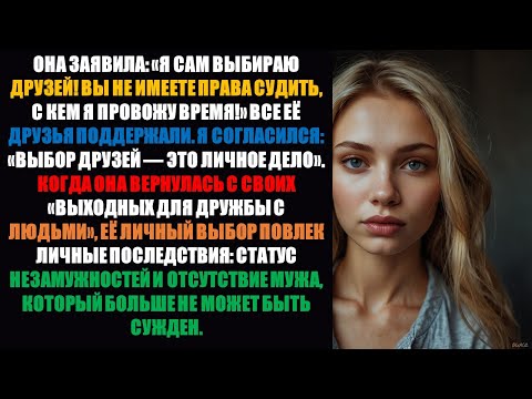 Видео: Моя жена заявила: «Вы не можете судить моих друзей!» — Друзья... выгнали ее из брака!