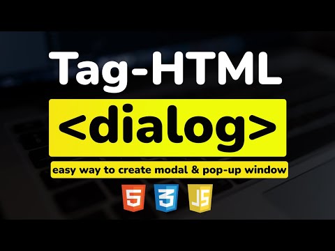 Видео: Тег dialog в HTML || Простой способ создавать модальные и поп-ап окна HTML, CSS & JavaScript