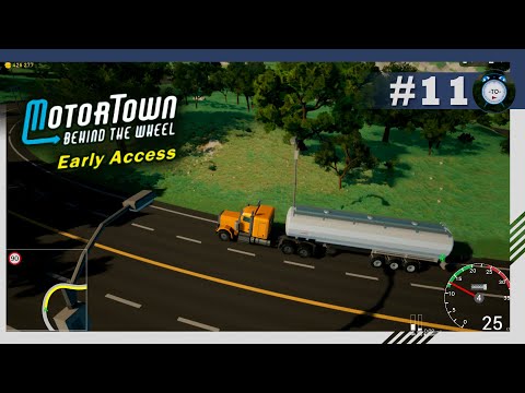 Видео: Motor Town Behind The Wheel (Часть 11) - Мощный тягач, контракты.
