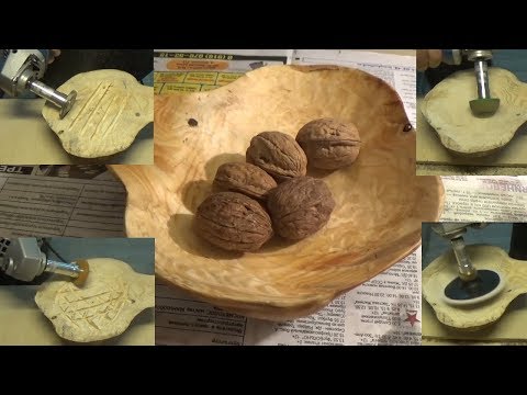 Видео: Удлинитель Болгарки в работе. Тарелка из Елового сувеля