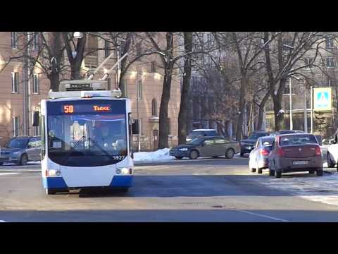 Видео: Троллейбус Санкт-Петербурга 8-146: ВМЗ-62151 "Премьер" б.6927 по №50 (01.03.18)