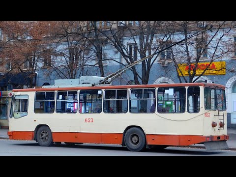 Видео: Поїздка на тролейбусі ЮМЗ Т2 мод. 7 №653; маршрут №1