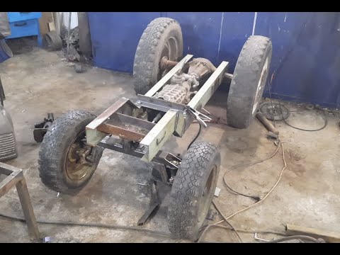 Видео: МИНИТРАКТОР с реверсом. Рама.