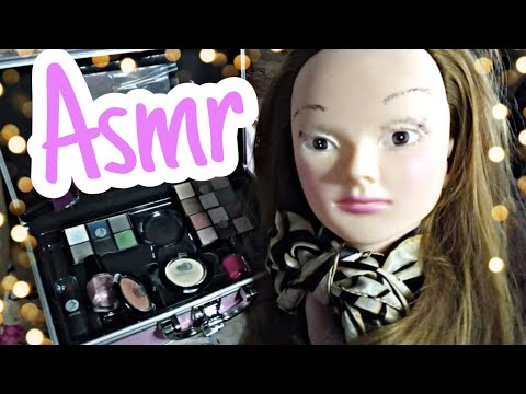 Видео: АСМР сделаю тебе макияж, макияж на манекене, близкий шепот | ASMR makeup on a mannequin
