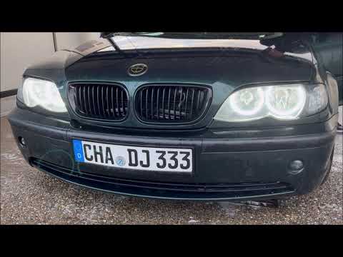 Видео: Новые ангельские глазки на BMW e46