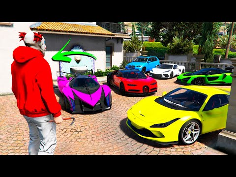 Видео: НИФИГА СЕБЕ! НАШЕЛ И УГНАЛ КУЧУ ЧИТ ТАЧЕК ЗА 180 СЕКУНД! БИТВА ВОРОВ ПЕРЕЗАГРУЗКА В ГТА 5!