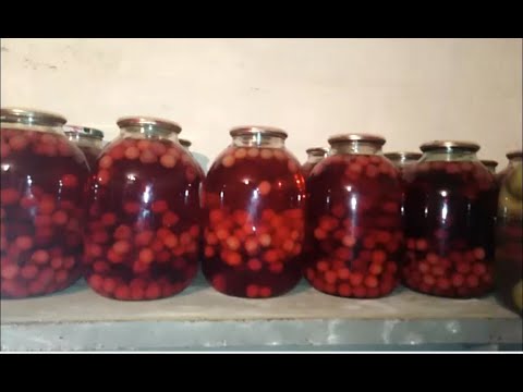 Видео: Компот из вишни, без стерилизации. Простой рецепт.