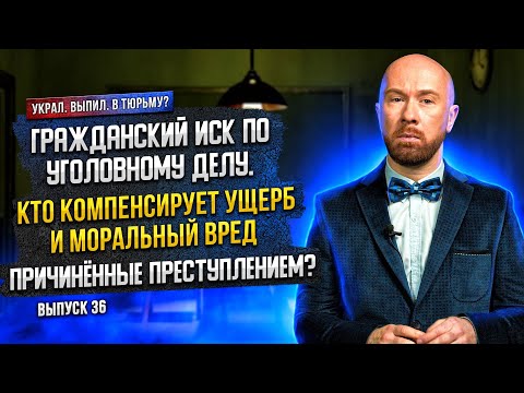 Видео: Гражданский иск по уголовному делу. Кто компенсирует ущерб  причинённый преступлением?