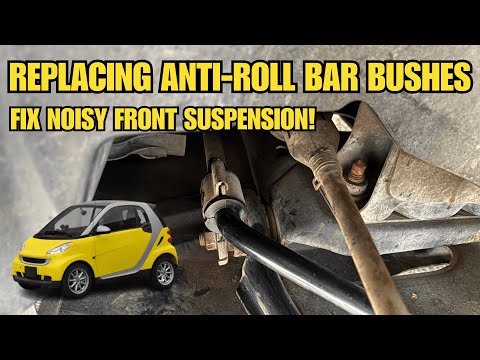 Видео: Замена внутренних втулок переднего стабилизатора поперечной устойчивости для устранения скрипа на...