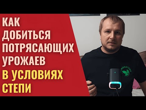 Видео: Простые шаги к увеличению урожая в 2-3 раза в степных регионах