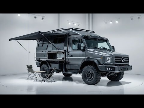 Видео: «Mercedes-Benz Unimog Global Camper 2027 года 🚙 | Роскошный внедорожный дом на колесах за 650 000...