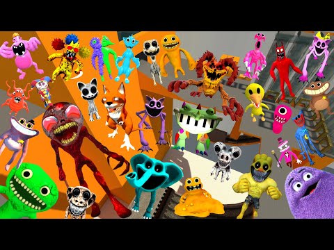 Видео: Спартанец пинает новый сад семьи Банбан в Ragdoll, Поппи играет с Сиреной Хагги в Garry's Mod!