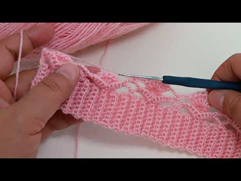 Видео: ВСЕГО 2 РЯДА! Очень простой и красивый узор крючком. Схема шарфа, блузки и туники.
