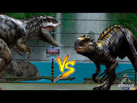 Видео: НОВЫЙ ИНДОМИНУС РЕКС мод 2 против старого Jurassic World The Game