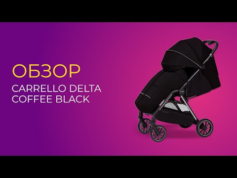 Видео: Обзор на коляску Carrello Delta Coffee Black