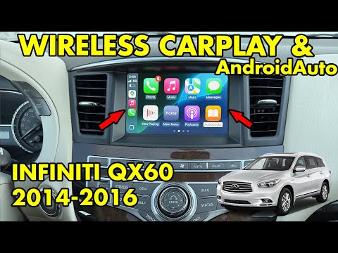 Видео: V2 Wireless CarPlay и AndroidAuto в Infiniti JX35 2013 QX60 2014 2015 2016 (поддерживает турскрин)