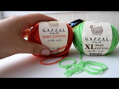 Видео: Пряжа Gazzal Baby cotton XL: та или не та? Изучаем, сравниваем с Baby cotton