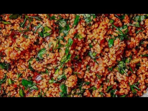 Видео: Кысыр салат. Турецкий салат из Булгура и зелени.
