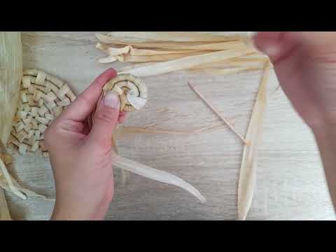 Видео: Как сплести корзинку из листа кукурузы, проще чем кажется👌😉