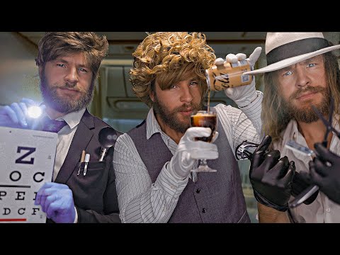 Видео: [ASMR] ✈️ Самый лучший осмотр глаз в самолете, самый быстрый бармен и грубая стрижка ✈️