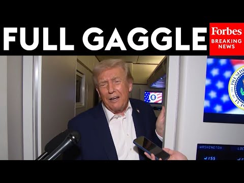 Видео: ПОЛНОЕ ВИДЕО: Трамп отвечает на вопросы о Канаде, Си Цзиньпине и многом другом во время полета Ai...