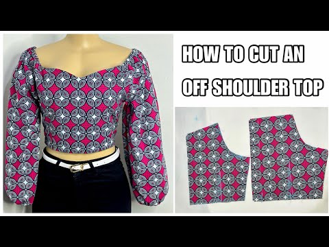 Видео: Как раскроить топ с открытыми плечами | Простой урок по раскрою эластичного топа для начинающих