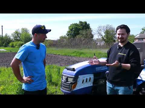 Видео: Кентавр -240ВР/трактор в роботі/ Відгук/Інтерв'ю з власником/китаєць/ не мото трактор/мінітрактор.