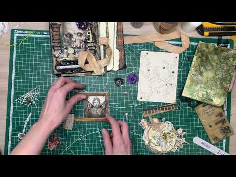 Видео: Мой вечный блокнот creepy book☠️. Создаю страницу. Часть 2.