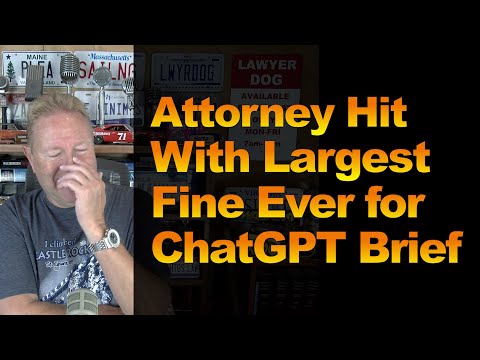 Видео: Адвокат получил самый большой штраф за историю дела ChatGPT
