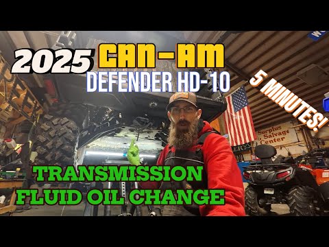 Видео: Замена трансмиссионного масла Can-Am Defender Limited HD-10 2025 года