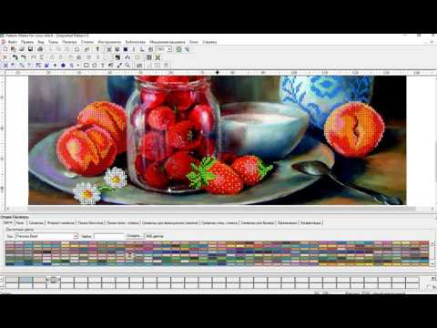 Видео: Как подобрать бисер к схеме для вышивания на ткани в Pattern Maker