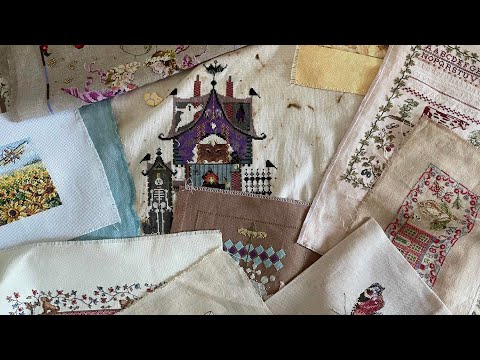 Видео: 6. Все мои вышитые работы семплеры и примитивы