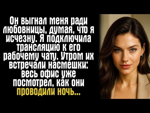 Видео: Он выгнал меня ради любовницы, думая, что я исчезну. Я подключила трансляцию к его рабочему чату