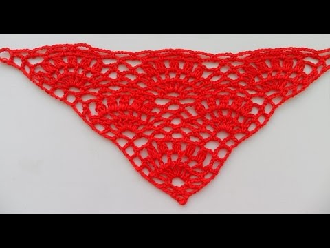 Видео: Красивый узор для шали крючком (pattern for shawl) (узор#2)