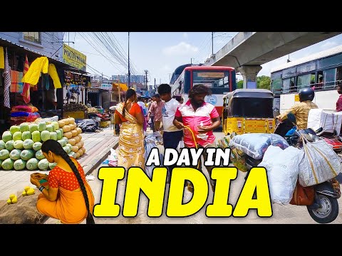 Видео: День из жизни на улицах Индии 🇮🇳 | Реальный пешеходный тур в формате 4K (2025)
