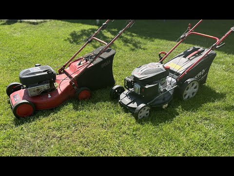Видео: Работа газонокосилок SOLO 551RX и IKRA BRM2351