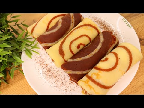 Видео: Самые ОРИГИНАЛЬНЫЕ Полосатые Блинчики | Двухцветные блины, Шоколадные блины | Оливьедка