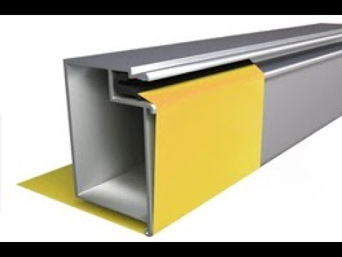 Видео: Ниша в натяжном потолке для карниза на профиле БП 40.  Ростов на Дону , ЖК Гвардейский