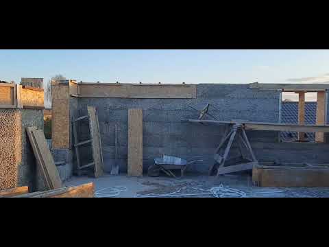 Видео: Дом из крупнопористого керамзитобетона. часть 2