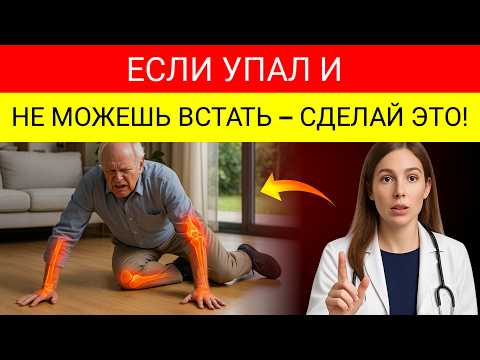 Видео: Пожилые, Сделайте ЭТО Немедленно Если Вы Упали И Не Можете Встать — 5 Шагов Спасающих Жизнь