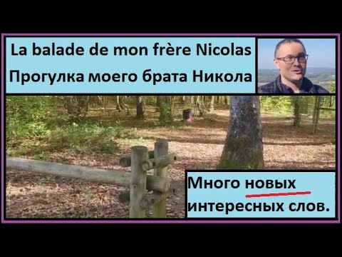 Видео: La balade de mon frère Nicolas - Прогулка моего брата Никола - Много новых интересных слов.