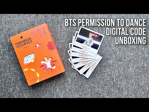 Видео: BTS 'PERMISSION TO DANCE' Digital Code | Unboxing | Обзор | Распаковка | Анбоксинг