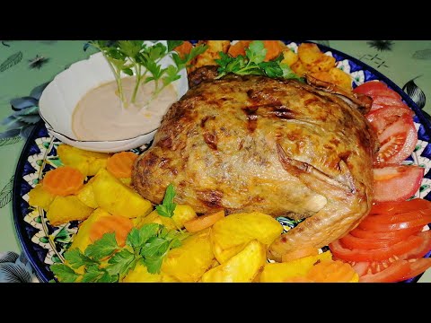 Видео: Фаршированная курица без костей (галантин),на праздничный стол, к Новому году. Вкусно и оригинально