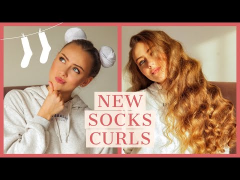 Видео: НОВЫЕ кудри БЕЗ ПЛОЙКИ на НОСКИ | NEW SOCKS HEATLESSCURLS