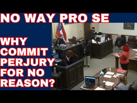 Видео: No Way Pro Se — ее только что поймали на лжи в суде?