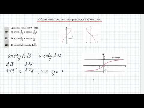 Видео: обратные тригонометрические функции