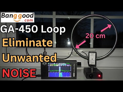 Видео: Миниатюрная рамочная антенна для SW-радио GA-450. Она меня удивила!