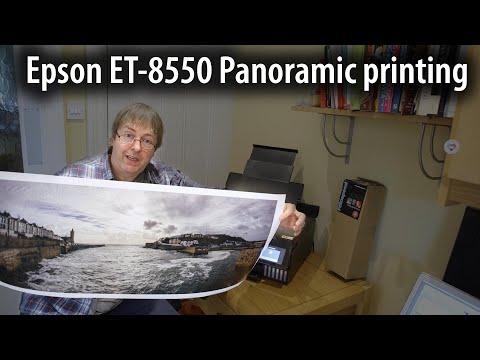 Видео: Панорамная печать на Epson ET-8550. Печать фотографий шириной 13" x 800 мм.