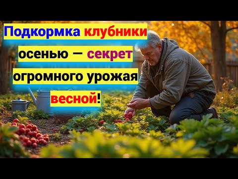 Видео: Клубника осенью: чем подкормить, чтобы весной собрать ведра ягод!